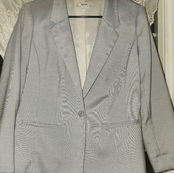 Kenzie Blazer Medium Gray 3/4 Sleeve - Picture 1 of 4